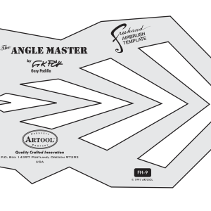 ARTOOL FH 9 SP The Angle Master Freehand Airbrush Sjabloon van Gary Padilla - Store4art|airbrush materialen en gereedschap ARTOOL FH 9 SP The Angle Master Freehand Airbrush Sjabloon van Gary Padilla