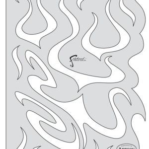 ARTOOL FOR 4 Freehand Airbrush Sjabloon Flame-o-rama Funkadelik van Craig Fraser - Store4art|airbrush materialen en gereedschap ARTOOL FOR 4 Freehand Airbrush Sjabloon Flame-o-rama Funkadelik van Craig Fraser